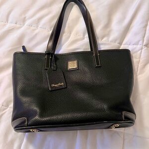 Dooney & Bourke Black Pebbled Leather Tote